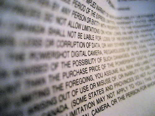 fine print