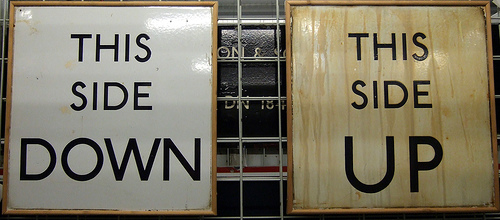 up and down