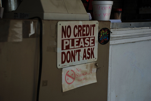 no credit