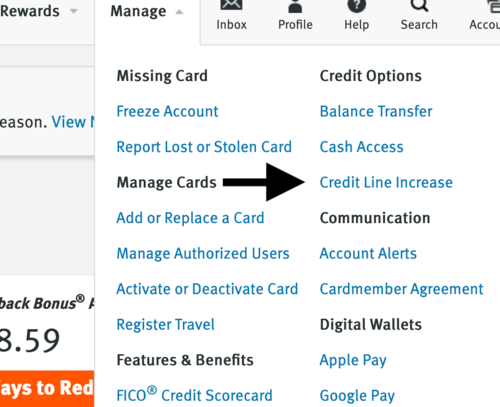 credit line increase
