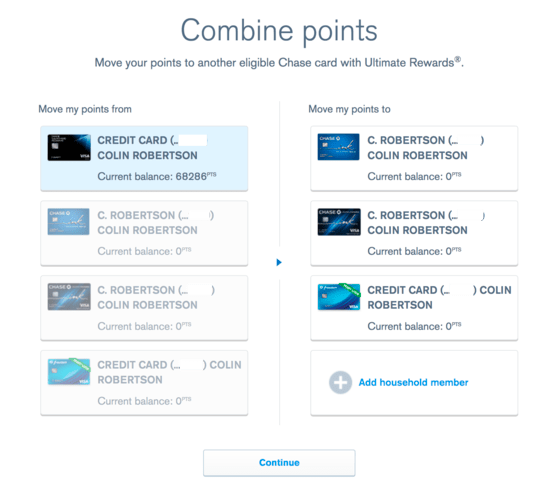 combine points