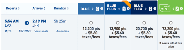 JetBlue fares